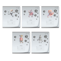 Тетрадь А5 12л кл. Светоч пласт.обл. "Футбол"