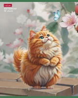 Тетрадь А5 48л кл. Hatber "Пухляши" мат.лам., 5 диз.в спайке, белизна 100%