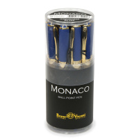 Ручка "Monaco. Темно-синяя" шарик., 0,5мм, синие чернила**