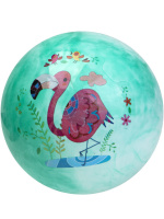 Мяч детский 25см "Фламинго" ассорти  НЕ НАДУТЫЙ