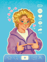 Записная книжка А5 40л. мягк.обл., сшивка "Точкабук Soft. Тиктокер"