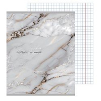 Тетрадь А5  96л кл. Проф-Пресс "Разный мрамор" 5 диз., лен, белизна 100%