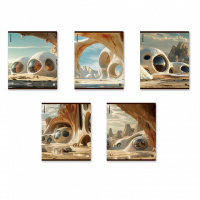 Тетрадь А5 48л кл. Erich Krause "Dune", мат.лам.MIX-PACK