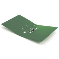 Регистратор А4  50мм, РР с 2-х сторон, зеленый, метал. окантовка, разобранный