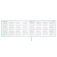 Планинг дат. 2026г 150*87мм 64л., кожзам., мягк.пер. "Виннер мятный" ляссе