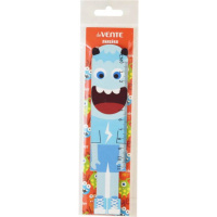 Линейка деревянная фигурная 11 см Monsters