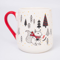 Кружка керамическая 650мл "Новогодняя" 2 дизайна