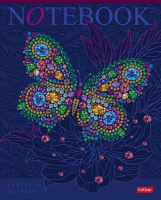 Тетрадь А5  96л кл. Hatber "Fantastic animals" мат.ламин., 3D лак