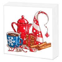 Салфетка "НГ Новогодний кофе" 33*33см, 20 шт., 2-х слойная