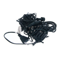 Гирлянда электрическая уличная 10м 100LED пост свечение, коннектор, 220В, шампань