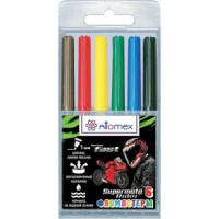 Фломастеры   6цв "deVENTE. Super Moto", вентил.колпачок, блистер