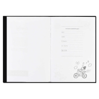 Записная книжка А6+ ПВХ, мягк.пер.,  64л. "С ветерком" лин., тисн.фольгой