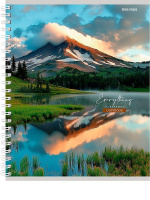 Тетрадь А5  80л кл. гребень Проф-Пресс "Чарующие пейзажи - 2" двойная обложка