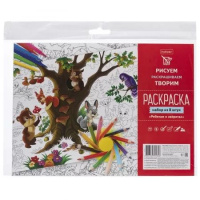 Раскраска "Набор. Ребятам о зверятах" А4 16стр.