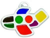 Акварельные краски  8цв. Самолётик, медовые, фигурные, без кисти, пласт.упак.