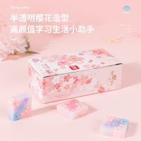 Ластик Deli 35*35*11 мм ПВХ, ассорти