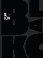 Блокнот А5 7БЦ 168л "Total Black. Black 1" лин., мат.лам.