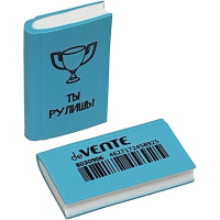 Ластик deVENTE "Book" 42*25*7мм, синт. каучук, ассорти