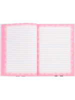 Записная книжка для девочек А5  80л., 7БЦ "Стильная девчонка - 1" глиттер