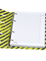 Тетрадь  А5 120л кл. на кольцах Проф-Пресс "Дерзкие надписи" мат.лам., холст, белизна 100%