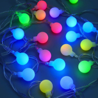 Гирлянда электрическая с насадками  4м 20LED "Шары" 220В, мультицвет