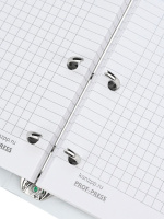 Тетрадь  А5 120л кл. на кольцах Проф-Пресс "Зеленые листья" мат.лам., холст