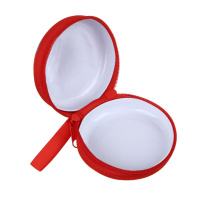 Шкатулка новогодняя 5см , металл, 8 дизайнов, круглая