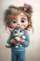 Блокнот-перевертыш А6  80л гребень "Девочки-милашки" кл.