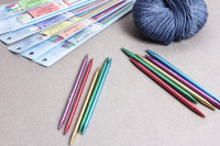 Спицы GAMMA d=4 мм 15 см 5шт цветные