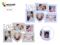 Фоторамка-коллаж пластик  5 фото, Love, 46*29см