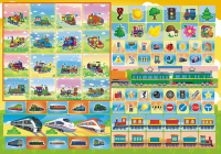 Раскраска А4 16стр. с наклейками "Вертолёты"