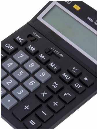 Калькулятор  16 разр. Deli  настольный, черный E39259