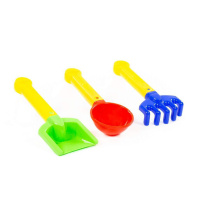 Набор игрушек. Совок, грабли, ковшик