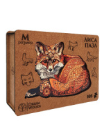 Пазлы деревянные 105 элементов 270*200мм  "Лиса"