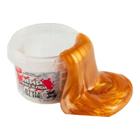 Слайм 120мл "Мир Пикселей" золотой (с ароматом банана)