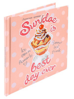 Блокнот А6 7БЦ  64л "Изысканный десерт" глянц.лам., тисн.лен