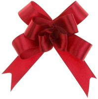 Бант подарочный,  матовый, 1,2см, ассорти 1шт