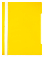 Скоросшив. пласт. прозр. верх.  жёлтый