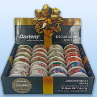 Лента декоративная 3,8мм*27м, ассорти