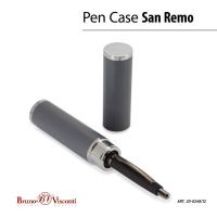 Ручка в футляре "San remo. Черный" шарик.,1,0мм, металл., синие чернила
