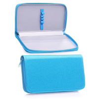 Пенал 1 отд. (190*100) Голубой с блестками