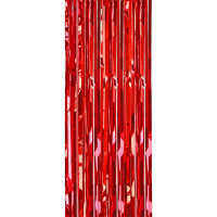 Дождик 150мм*1м, ПВХ, ассорти ( золото и красный)