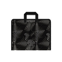 Папка А4 (330*251*30) с ручками, молния, пластик "Illusion"