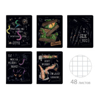 Тетрадь А5 48л кл. Альт "Опасные" софт-тач, бел.100%