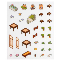 Наклейки-румбокс д/создания миниатюрных сцен 12,5*15см "Капибара. Театр"