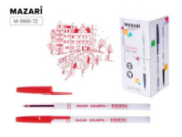 Ручка шар. MAZARI "Galanta" красная, 0,7мм