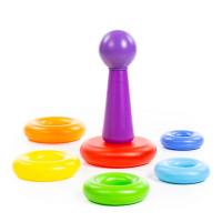 Пирамидка 24см 8эл. пластиковая 1+