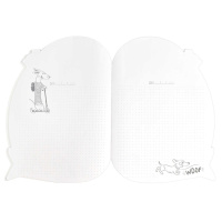 Блокнот 180*255мм  40л скоба "Тюлень и сладкая вата" точка, вырубка