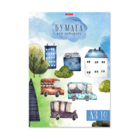 Папка для акварели  А3  10л., 180г/м, "Черничный бульвар"