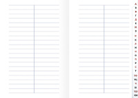 Тетрадь д/записи трудных слов А5  64л, скоба "Цветная абстракция", высечка русского алфавита